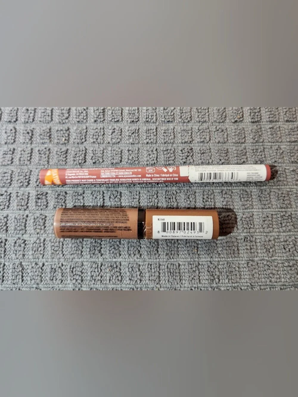 Bundle Of 2 NYX Butter Gloss & Lip Plumper Pencil in Nude Pink Duo
